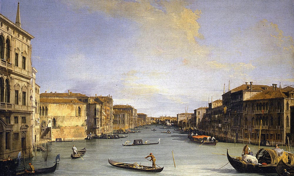 Grand Canal From The Palazzo Balbi By Canaletto - Image 7
