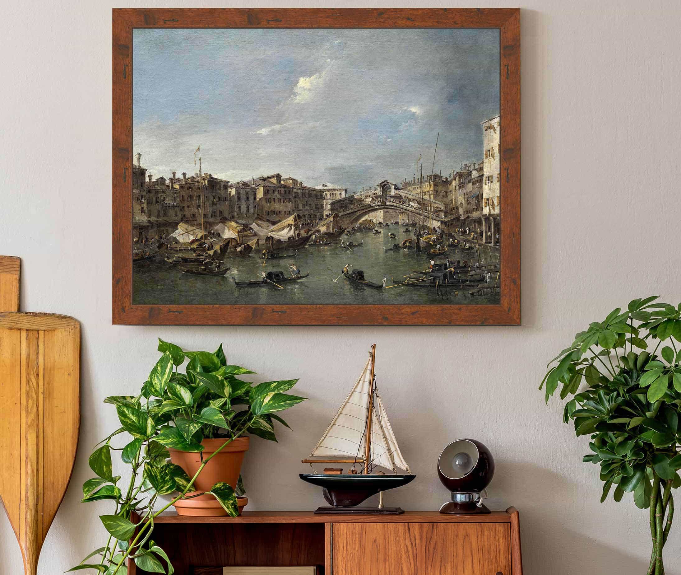 Grand Canal With The Rialto Bridgevenice Probably C by Francesco Guardi - Image 3