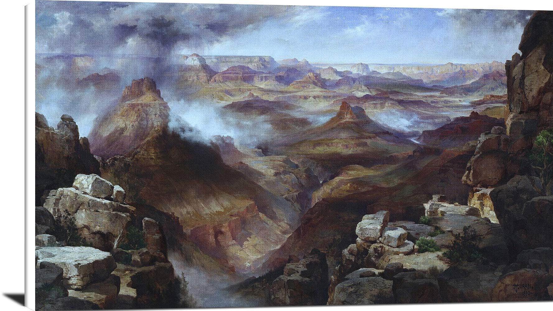 Grand Canyon Of The Colorado River Painting Thomas Moran Canvas Art