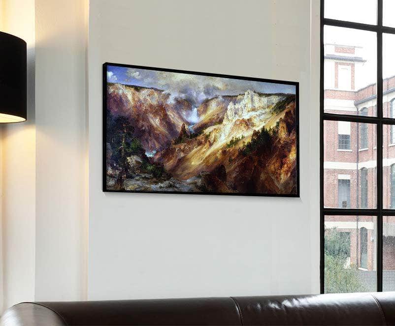 Grand Canyon Of The Yellowstone Painting Thomas Moran Canvas Art - Image 4