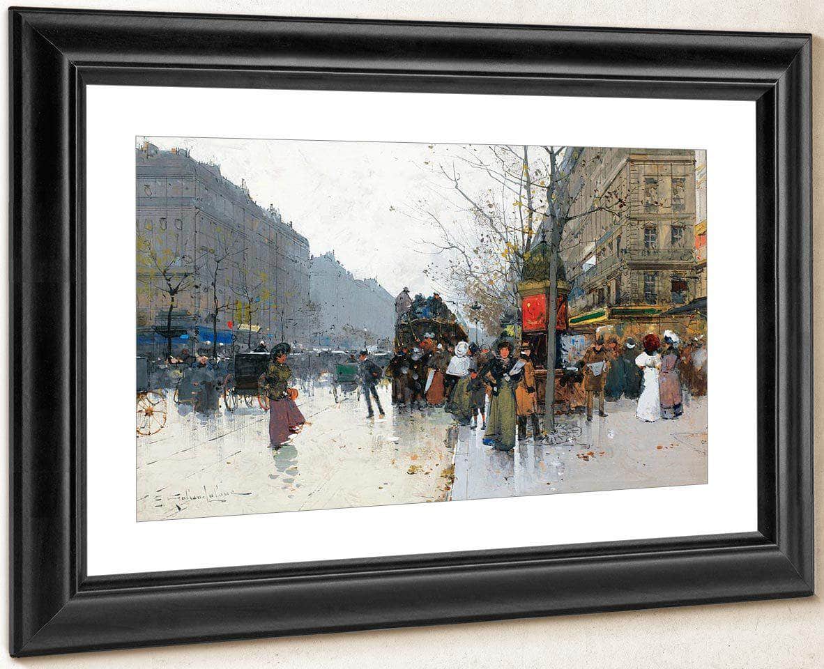 Grands Boulevards In Paris By Eugene Galien Laloue - Image 2