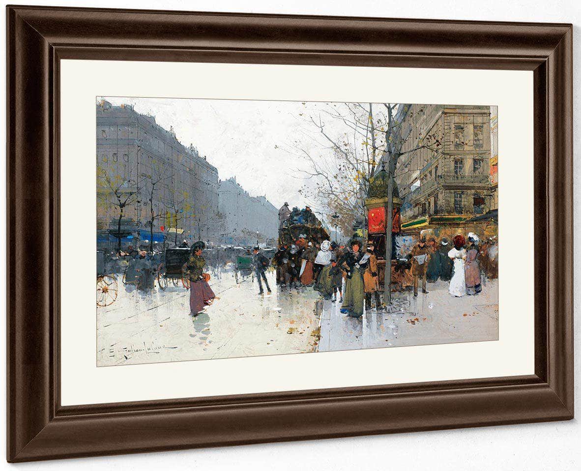 Grands Boulevards In Paris By Eugene Galien Laloue - Image 3