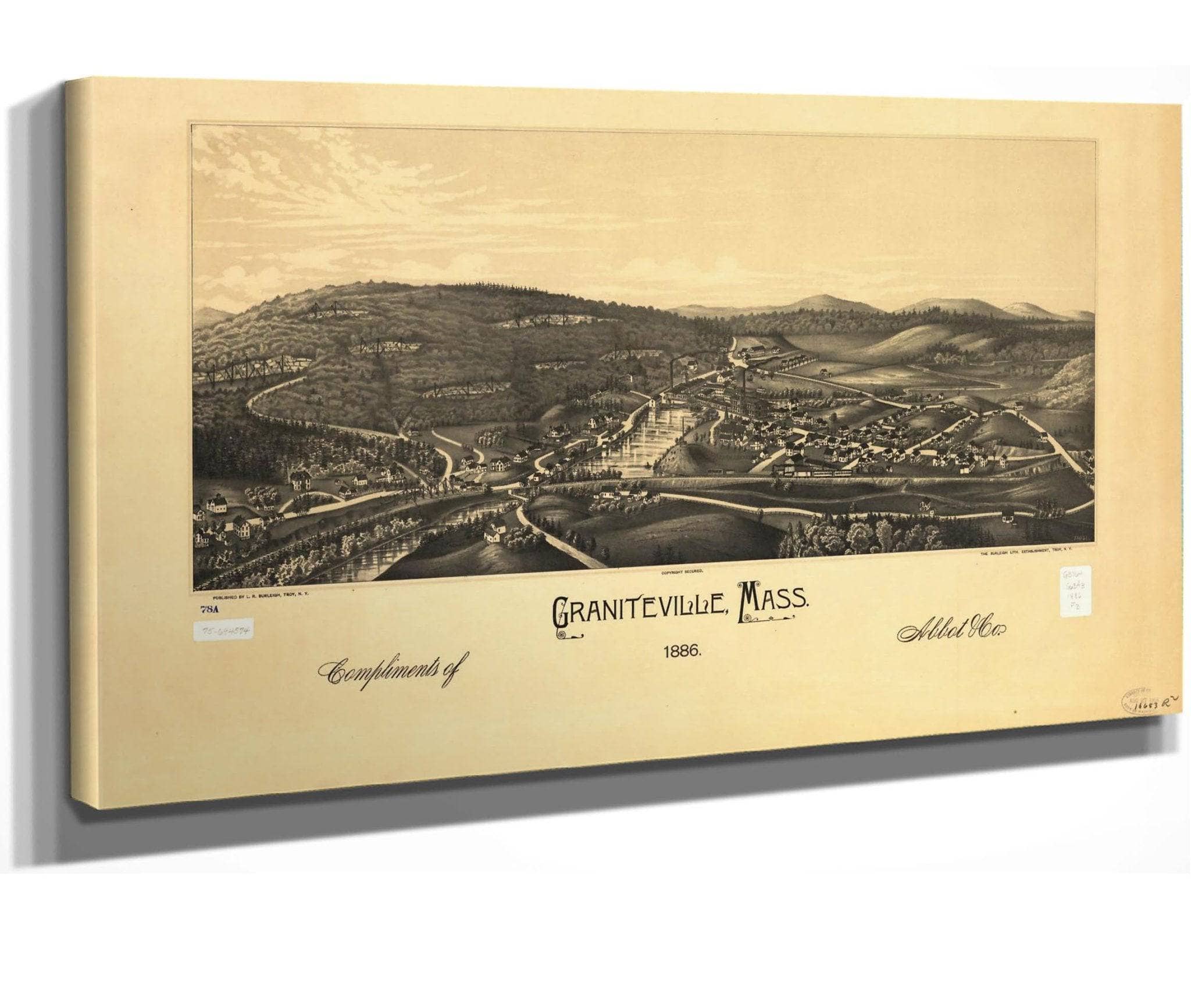 Graniteville Mass 1886 State Of Massachusetts