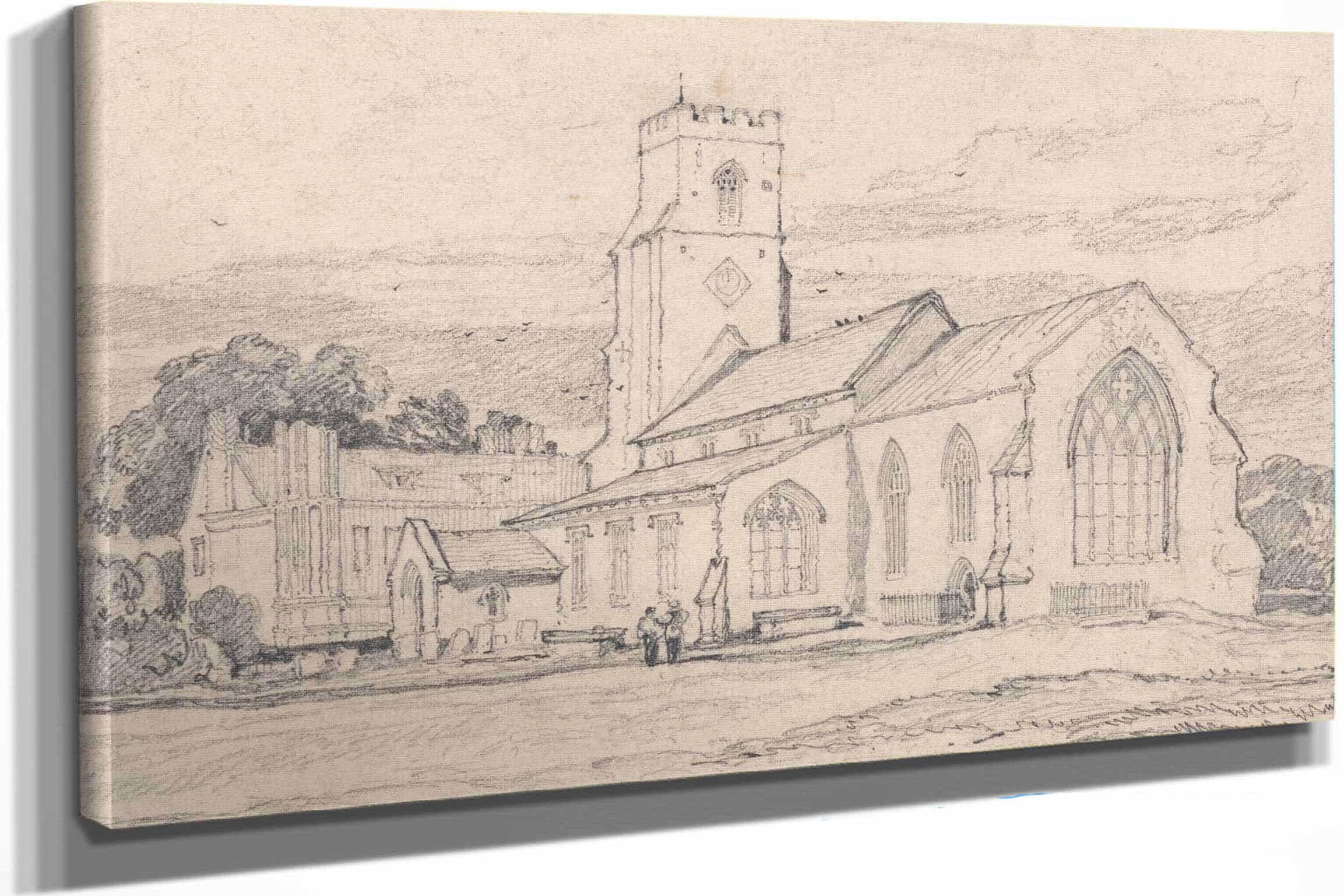 Great Snoring Church Norfolk To by John Sell Cotman