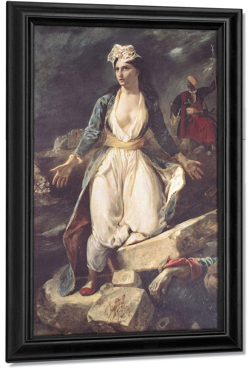Greece Expiring On The Ruins Of Missolonghi By Ferdinand Victor Eugene Delacroix - Image 7