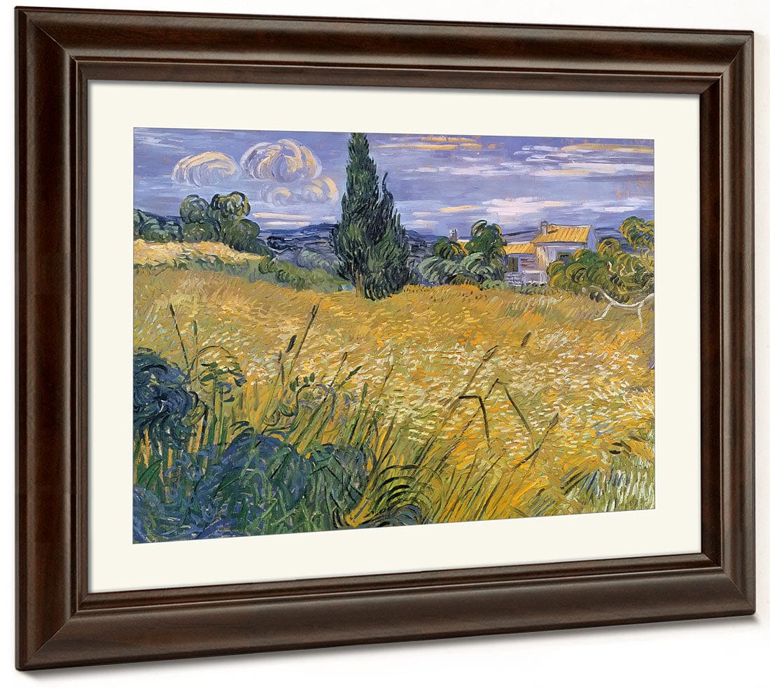 Green Wheat Field With Cypress By Vincent Van Gogh - Image 5