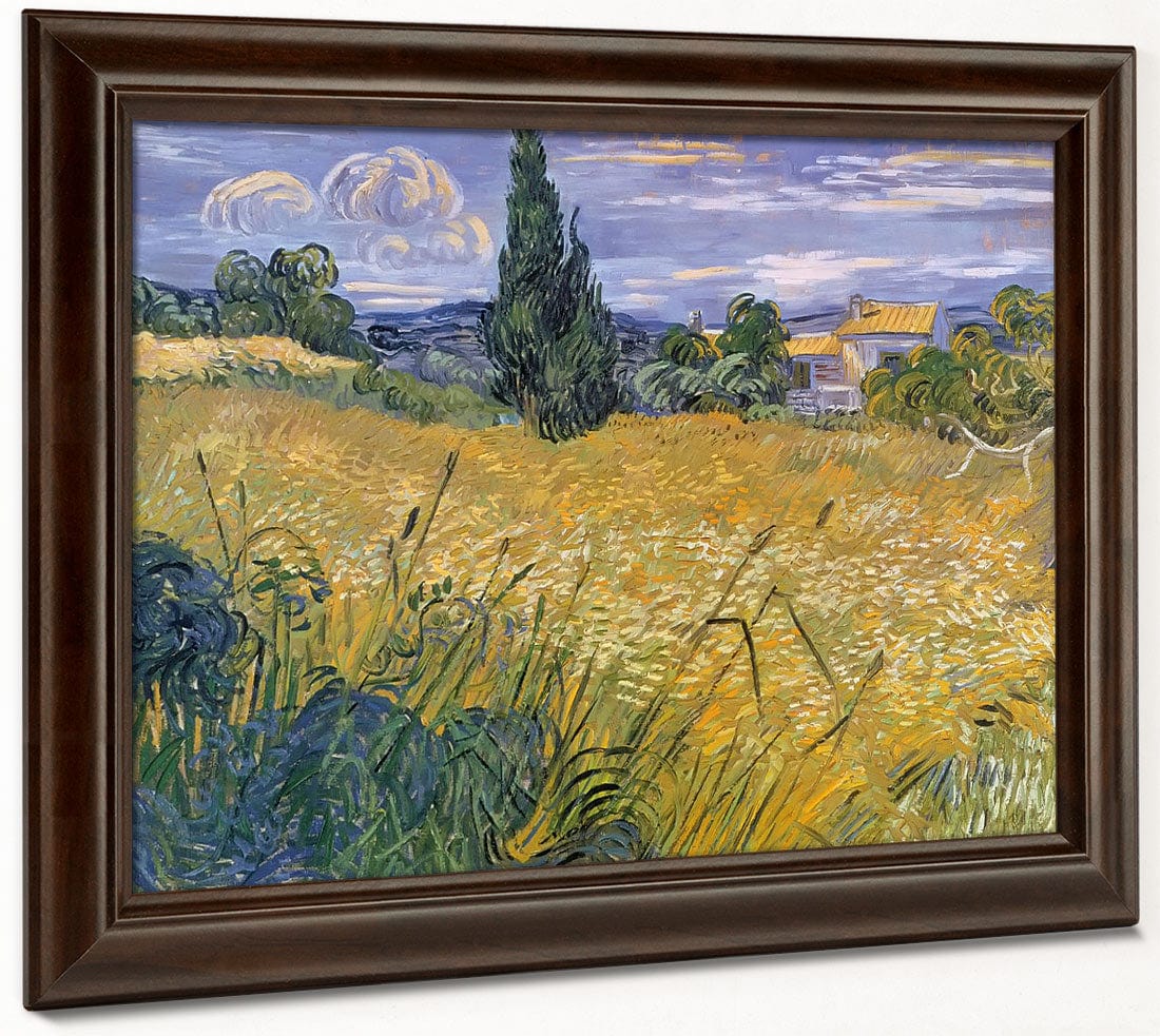 Green Wheat Field With Cypress By Vincent Van Gogh - Image 6