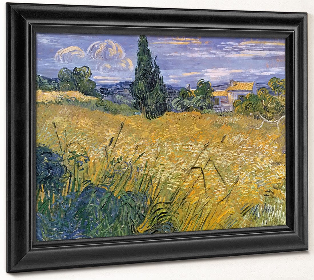 Green Wheat Field With Cypress By Vincent Van Gogh - Image 8