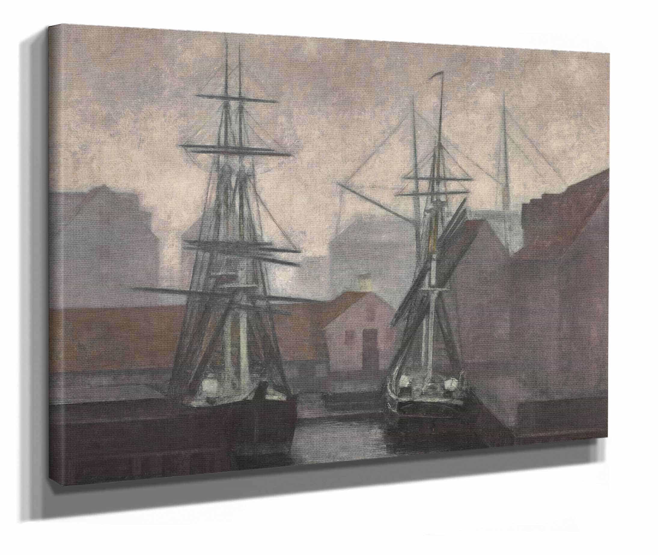 Greenland Trade Wharf Christianshavn Copenhagen by Vilhelm Hammershoi - Image 2