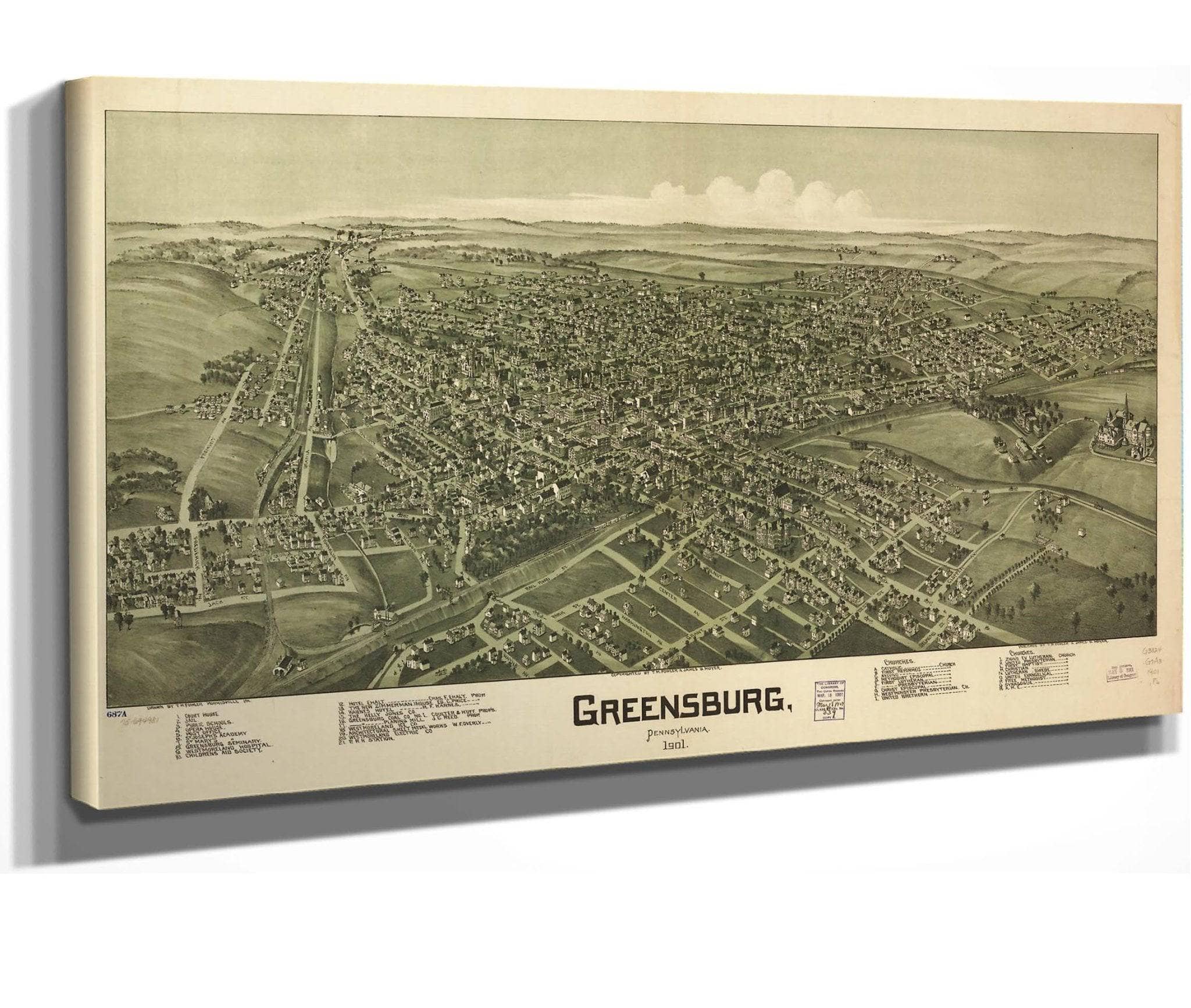 Greensburg Pennsylvania 1901 State Of Pennsylvania