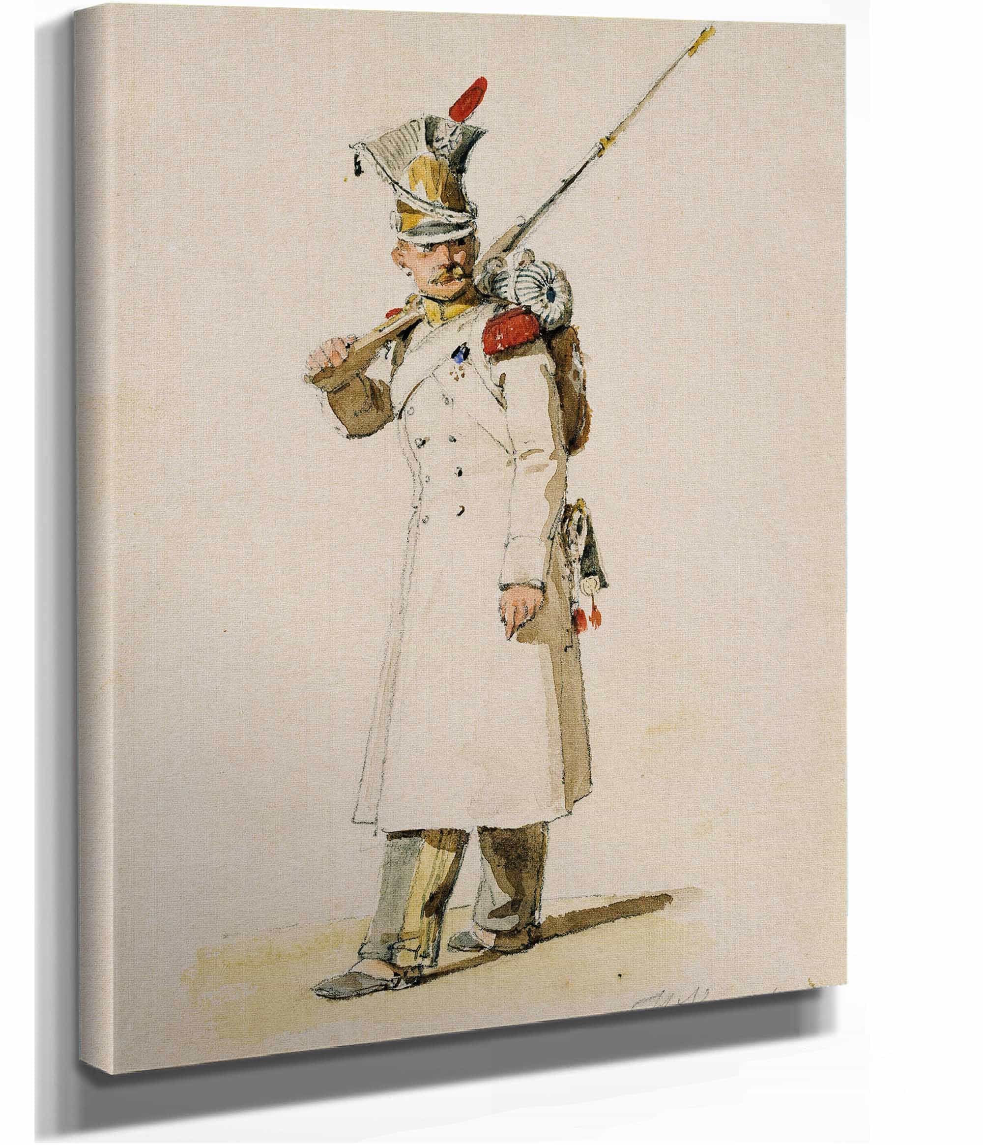 Grenadier Of The Vistula Legion by Horace Vernet - Image 2