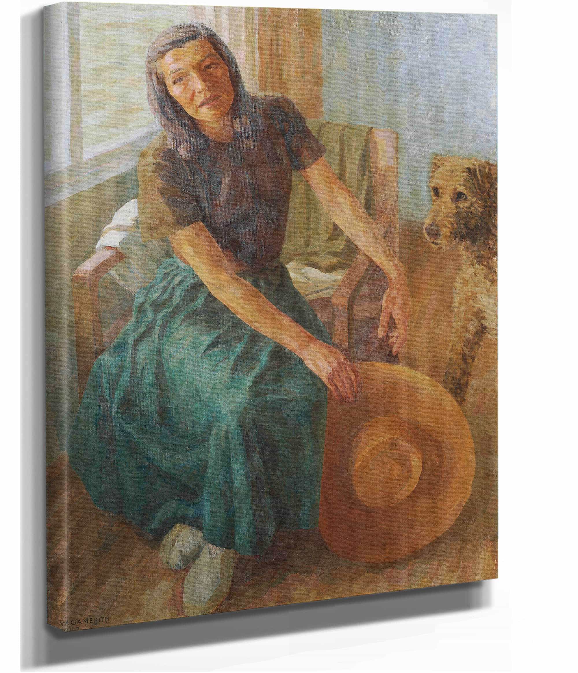 Grete Gamerith Mit Hund Puck by Walther Gamerith - Image 2