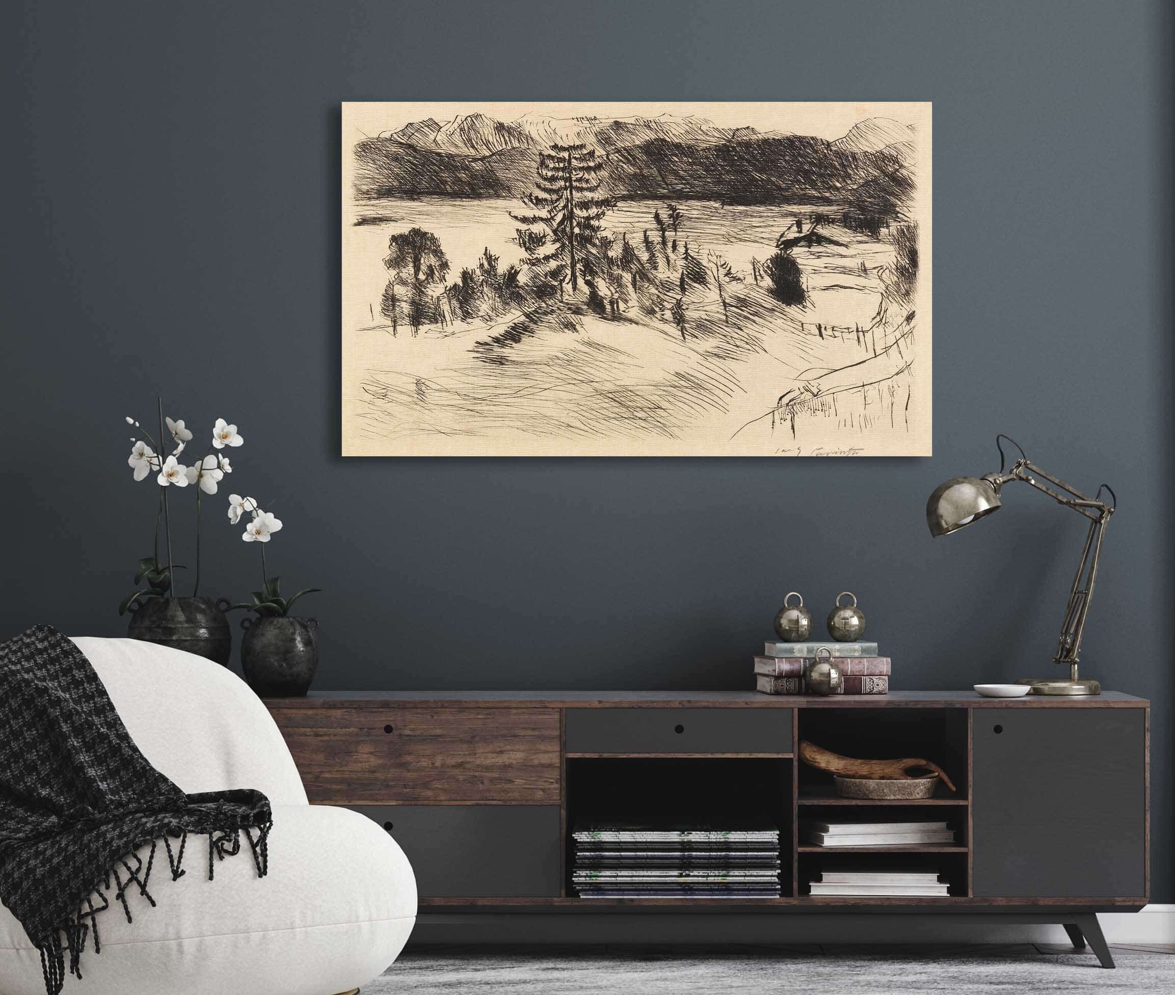 Grobe Walchenseelandschaft by Lovis Corinth - Image 5
