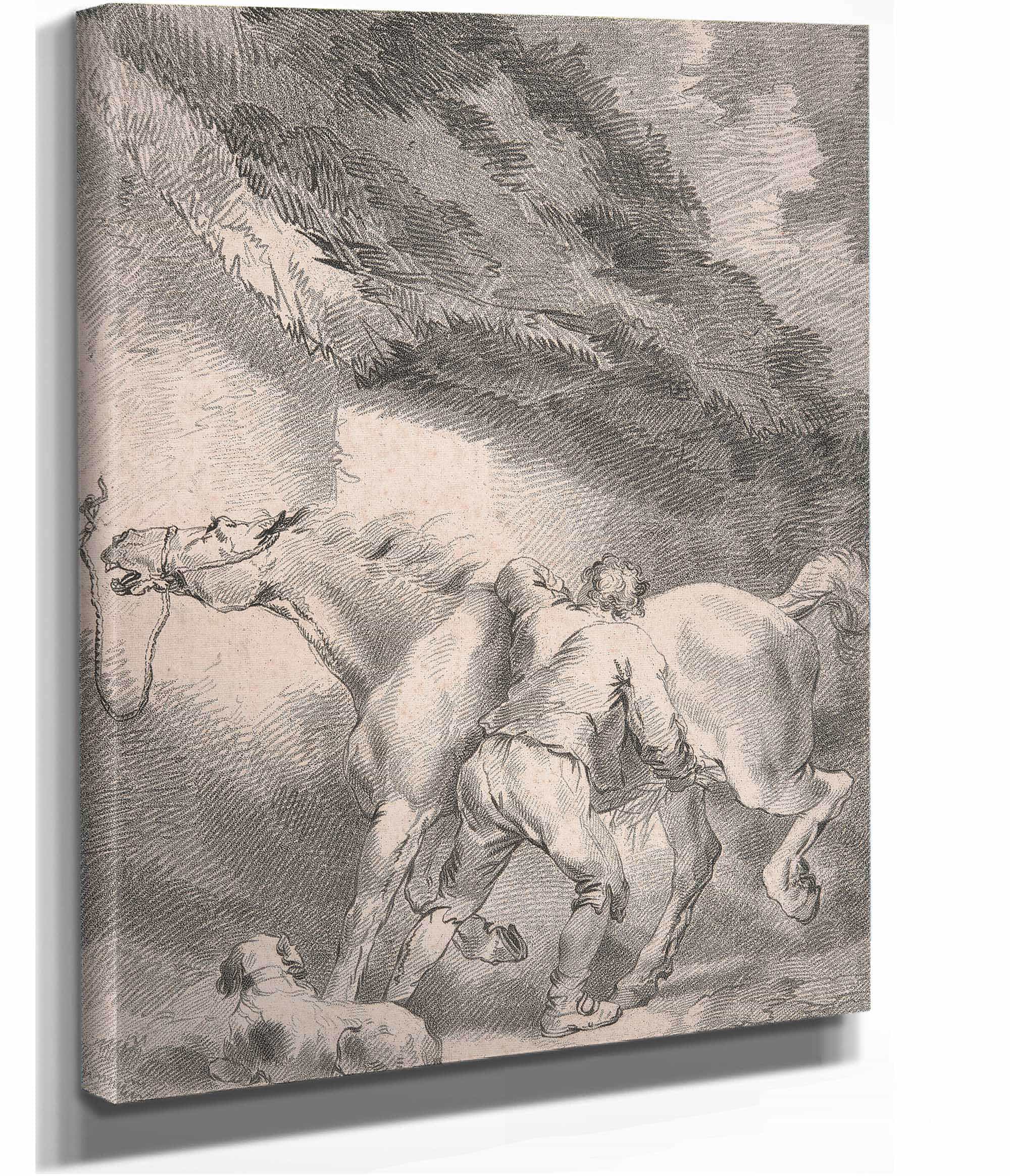 Groom Rubbing Down A Horse by George Morland - Image 2