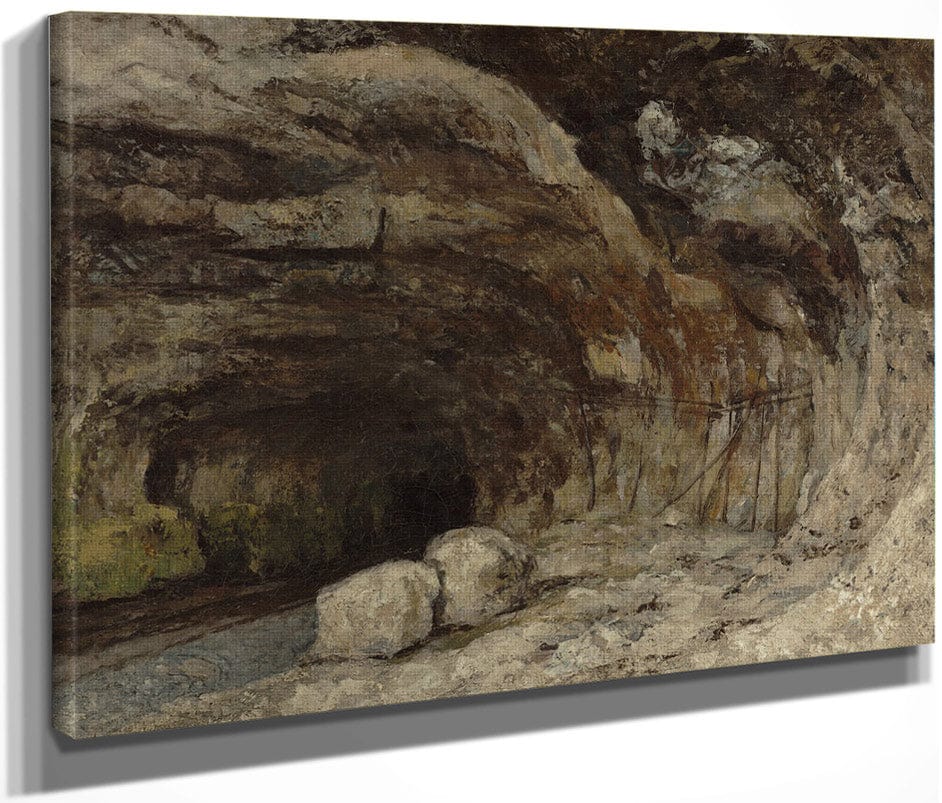 Grotto Of Sarrazine Near Nans Sous Sainte Anne By Jean Desire Gustave Courbet