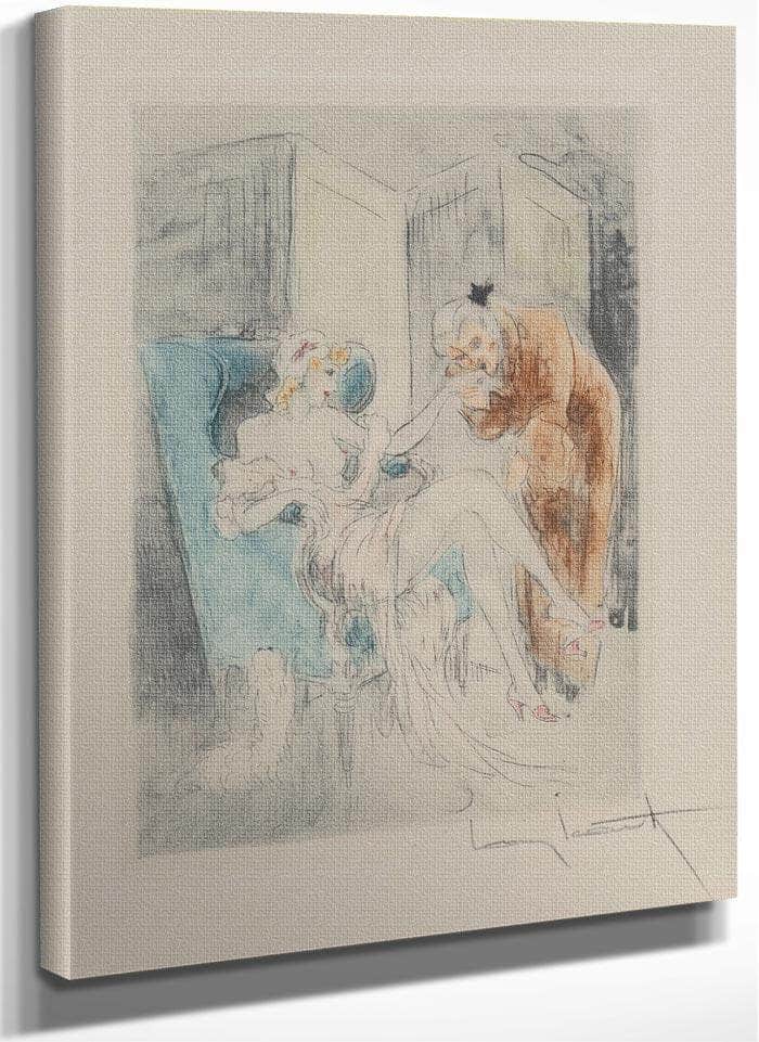 Group Of Six Illustrations From Le Nuit Et Le Moment 1946 By Louis Icart