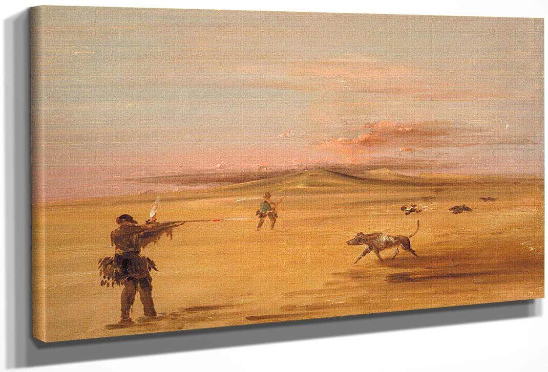 Grouse Shooting On The Missouri Prairies By George Catlin