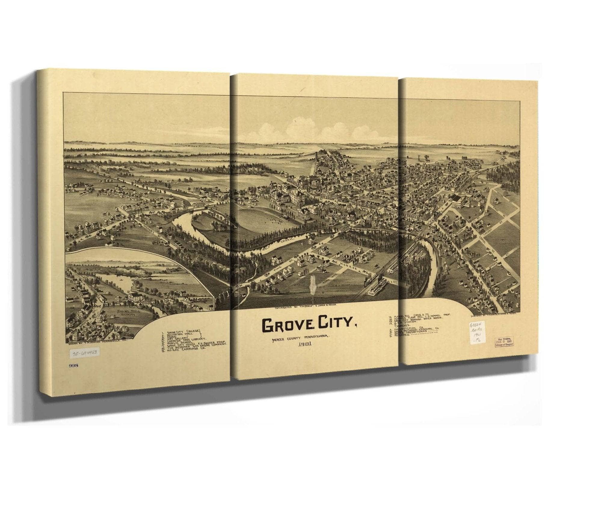 Grove City Mercer County Pennsylvania 1901 State Of Pennsylvania - Image 3