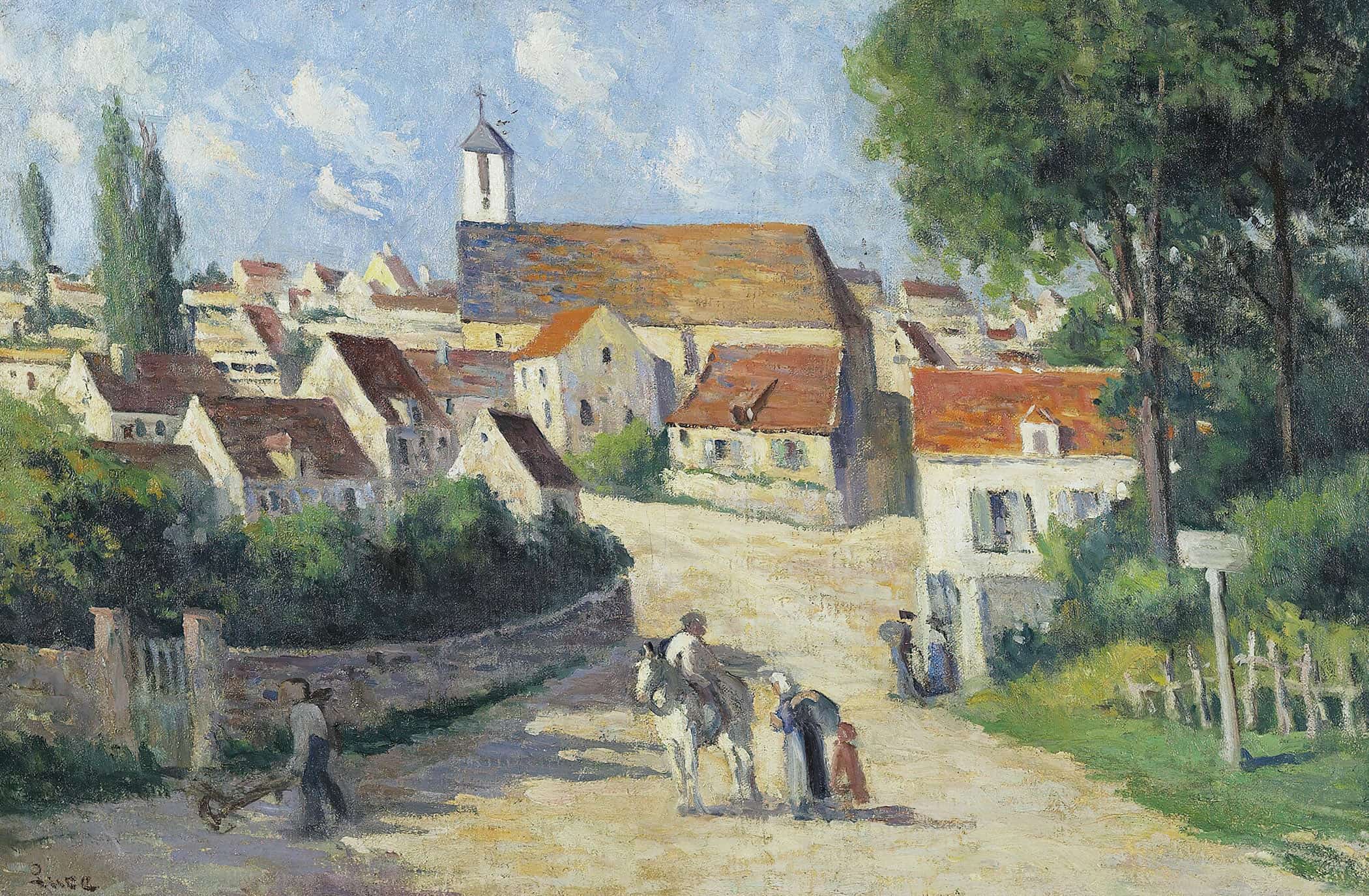 Guernes La Rue De Village by Maximilien Luce - Image 2