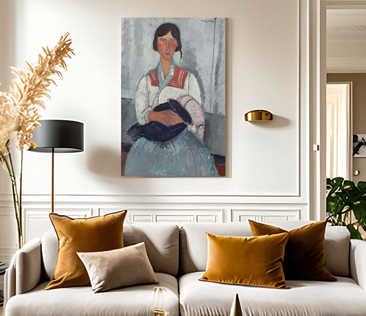 Gypsy Woman With Baby By Amedeo Modigliani - Image 2