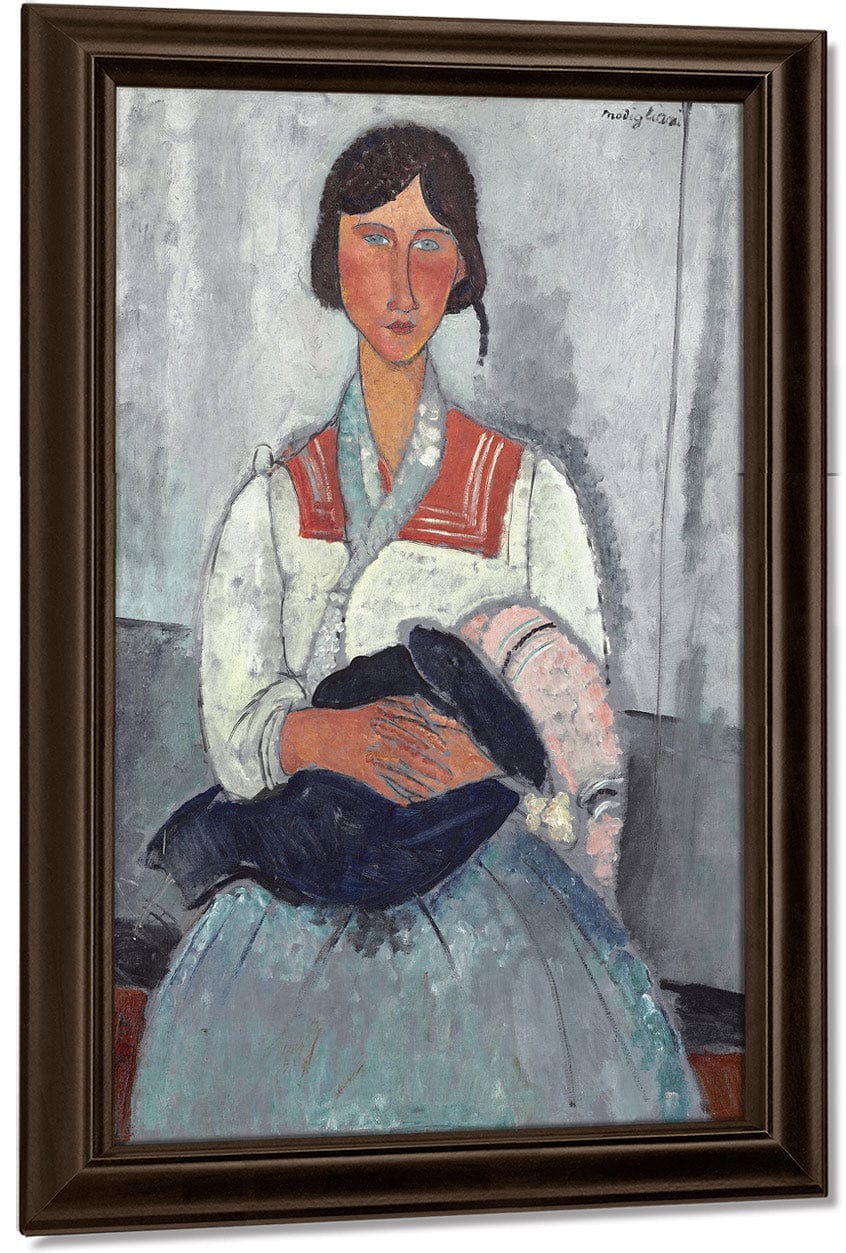 Gypsy Woman With Baby By Amedeo Modigliani - Image 5