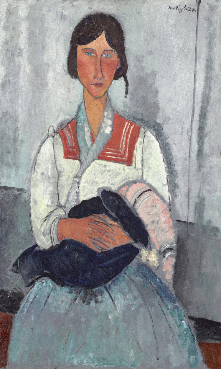 Gypsy Woman With Baby By Amedeo Modigliani - Image 6