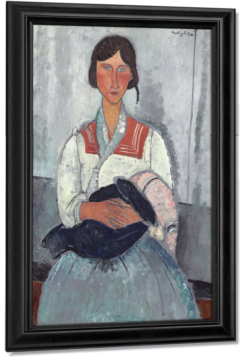 Gypsy Woman With Baby By Amedeo Modigliani - Image 7