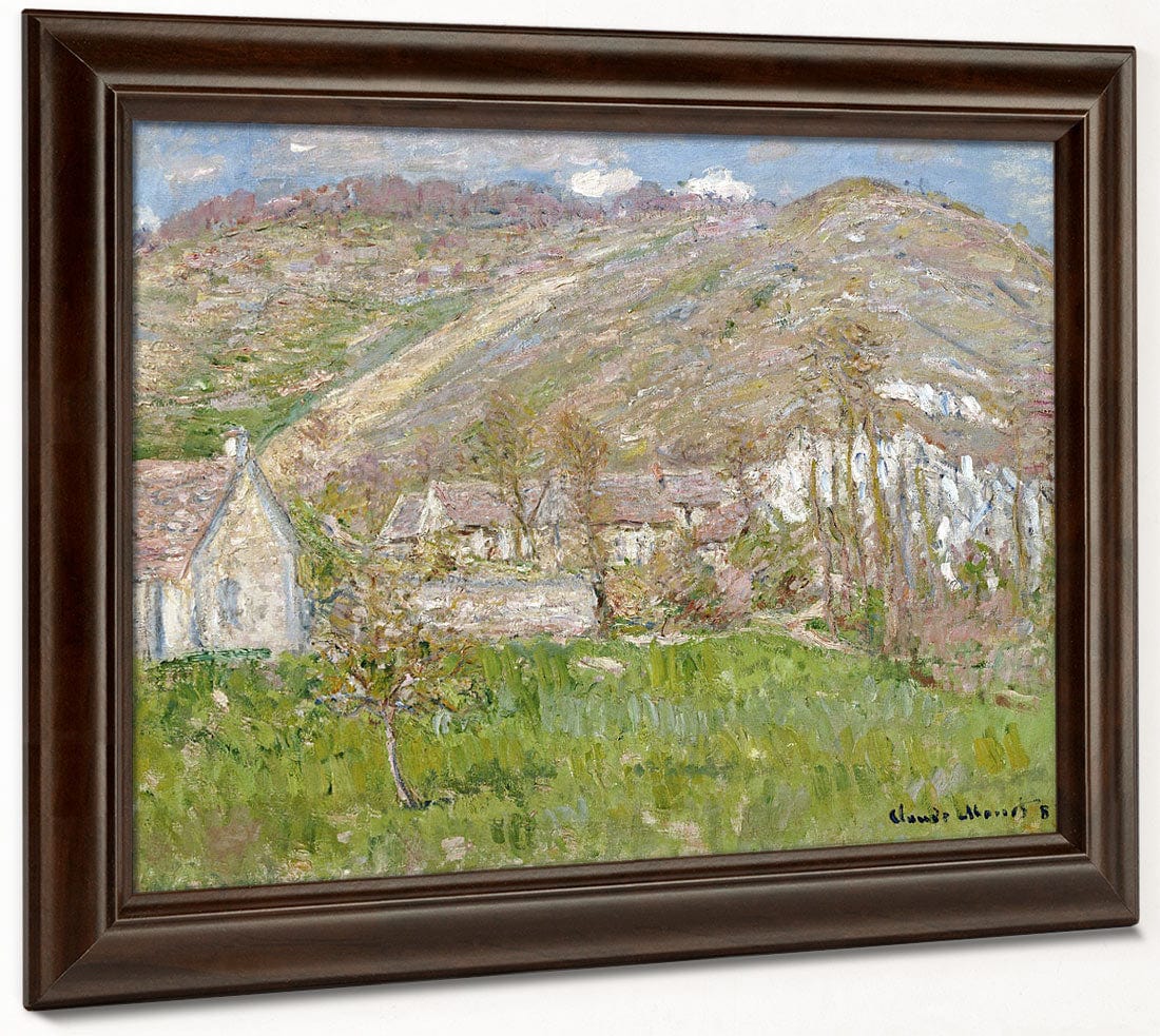 Hamlet On The Cliffs Near Giverny By Claude Monet - Image 6