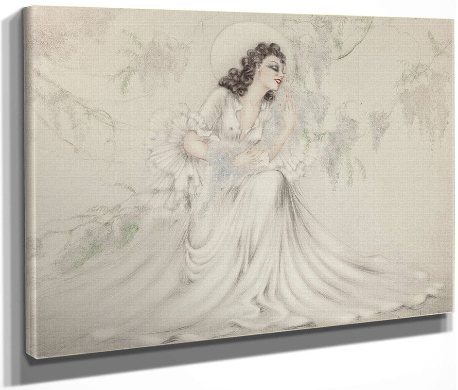 Hand With A Pearl From Le Vie Des Seines And Wisteria Two Works Circa 1940 By Louis Icart