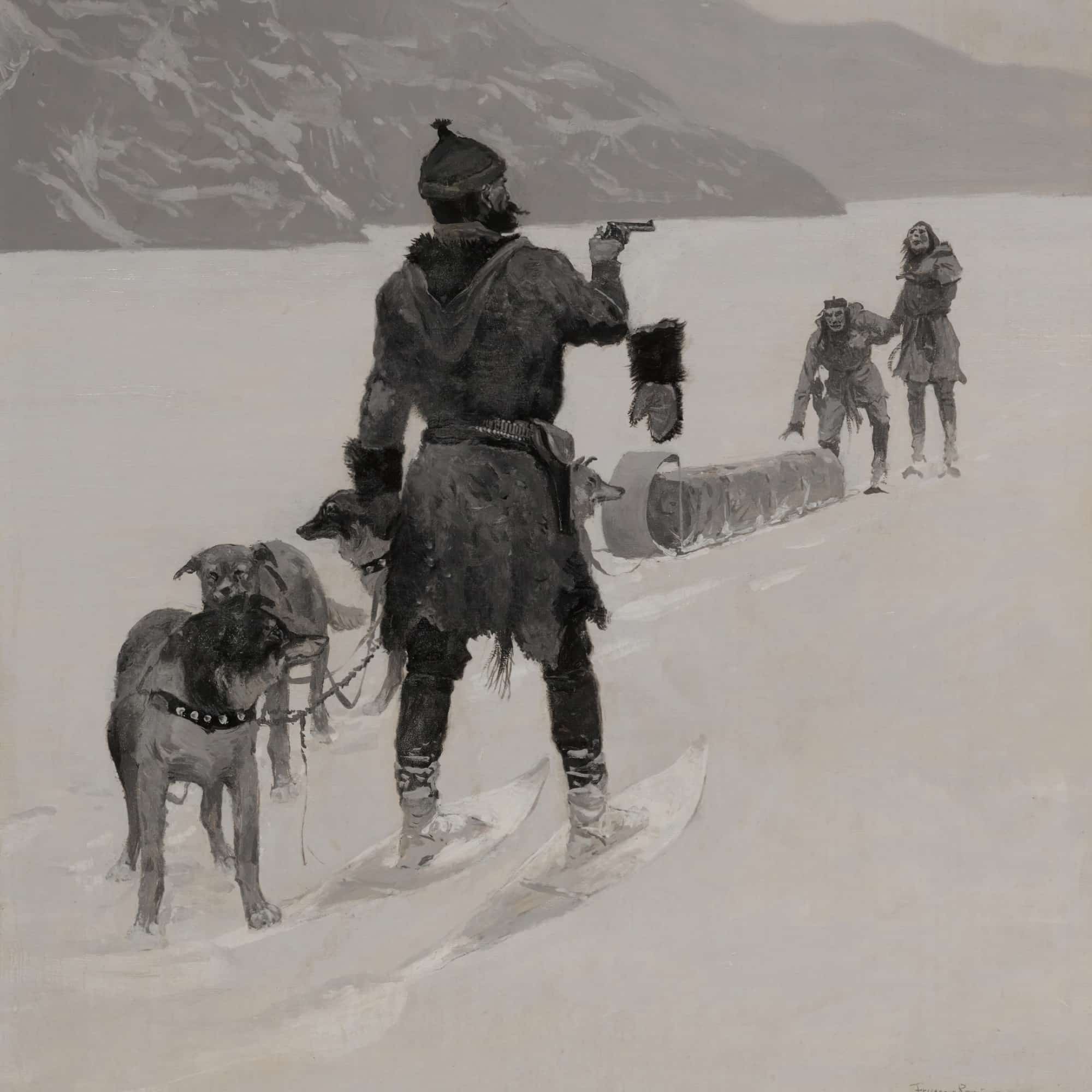 Hands Off by Frederic Remington - Image 4