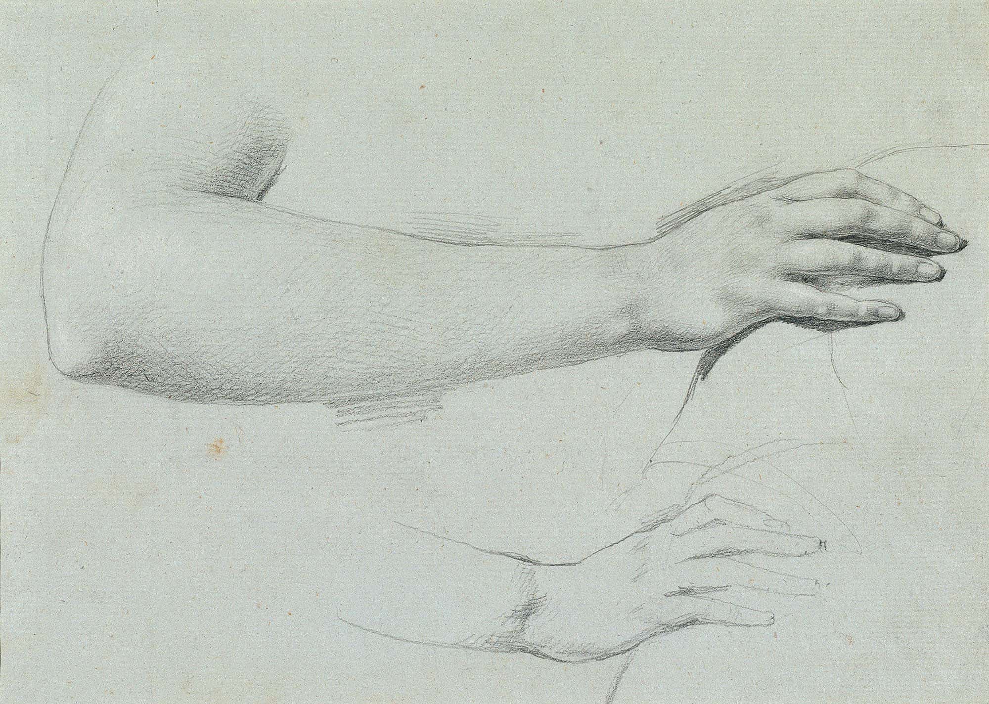 Handstudie Zu Arindal Und Daura by Johann Peter Krafft