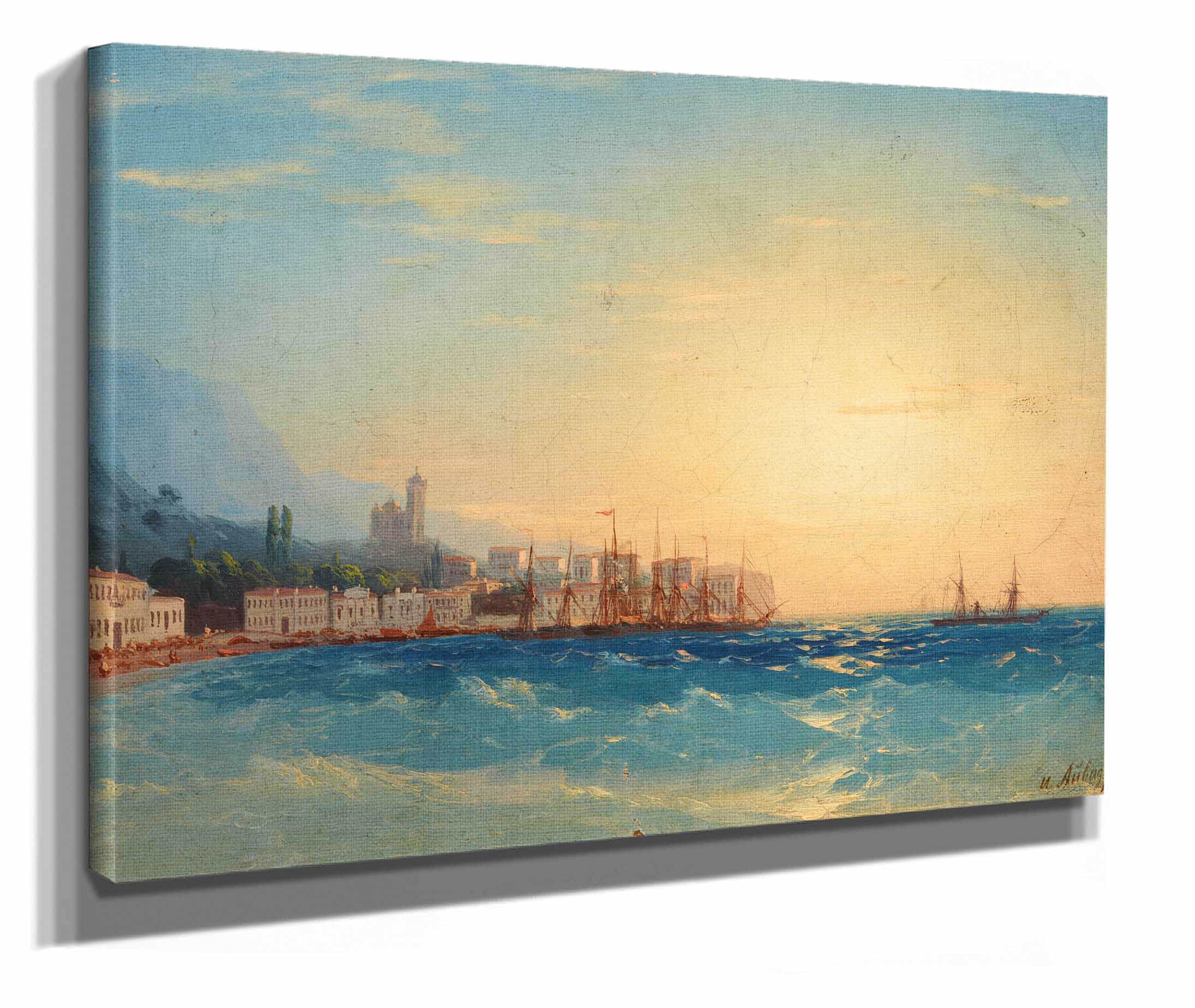 Harbor With Ships by Ivan Konstantinovich Aivazovsky - Image 2