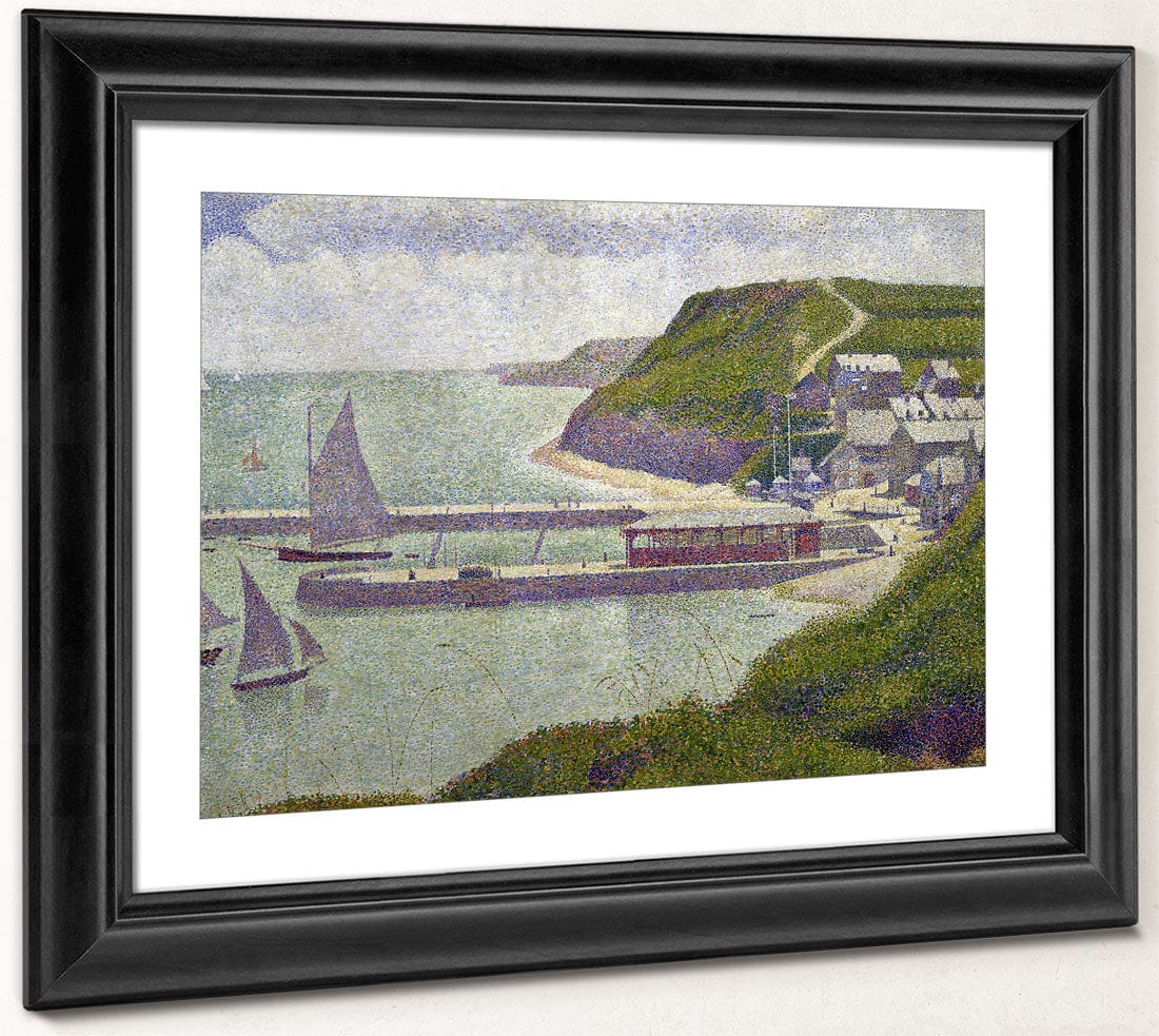 Harbour At Port En Bessin At High Tide By Georges Pierre Seurat - Image 4