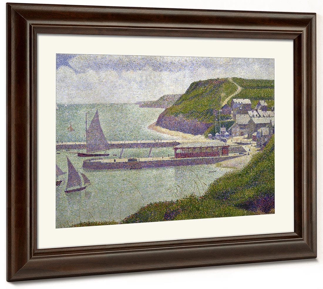 Harbour At Port En Bessin At High Tide By Georges Pierre Seurat - Image 5