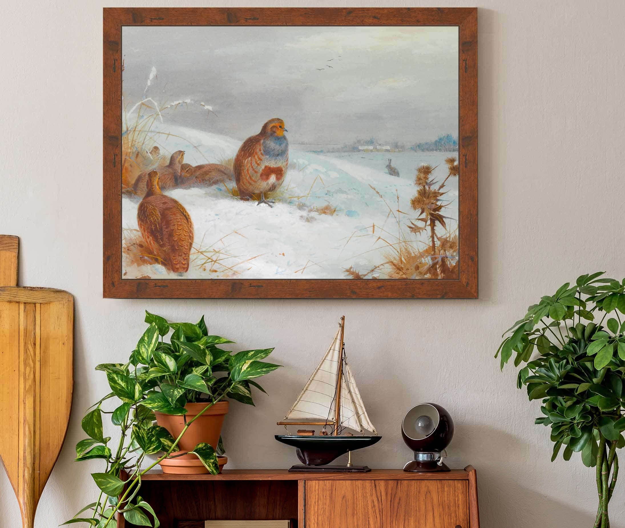 Hard Times Partridges And A Hare by Archibald Thorburn - Image 3
