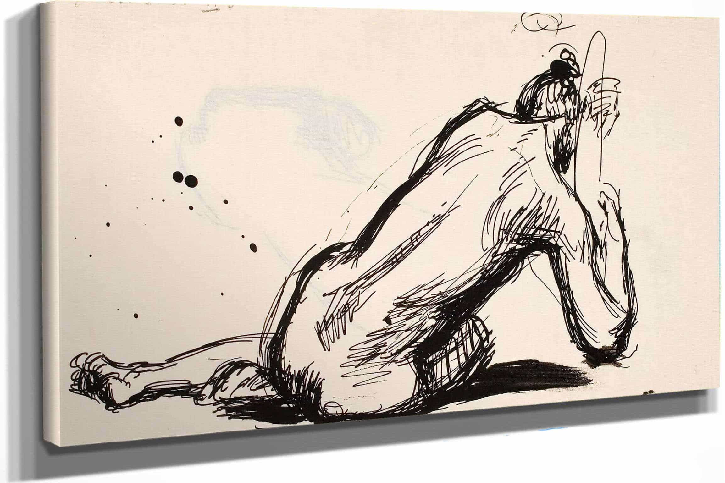 Harjoitelmapiirustus Kultakauteen by Magnus Enckell