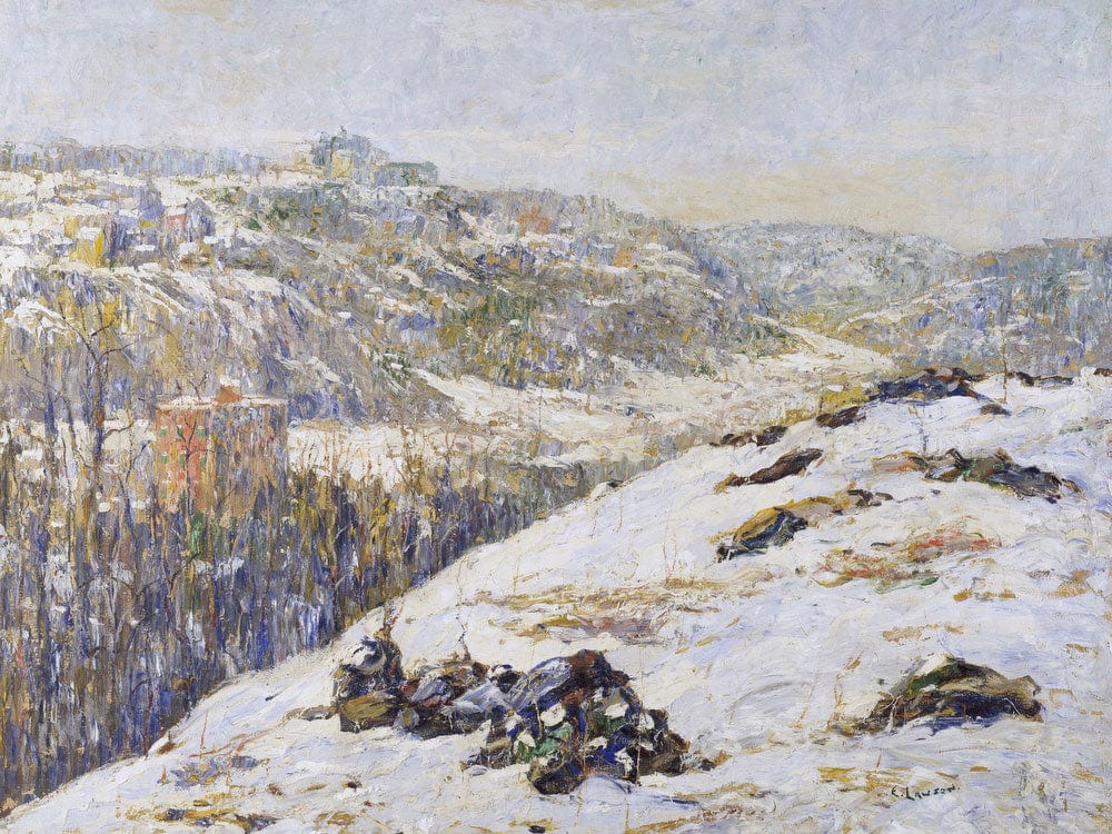 Harlem River, Winter By Ernest Lawson - Image 5