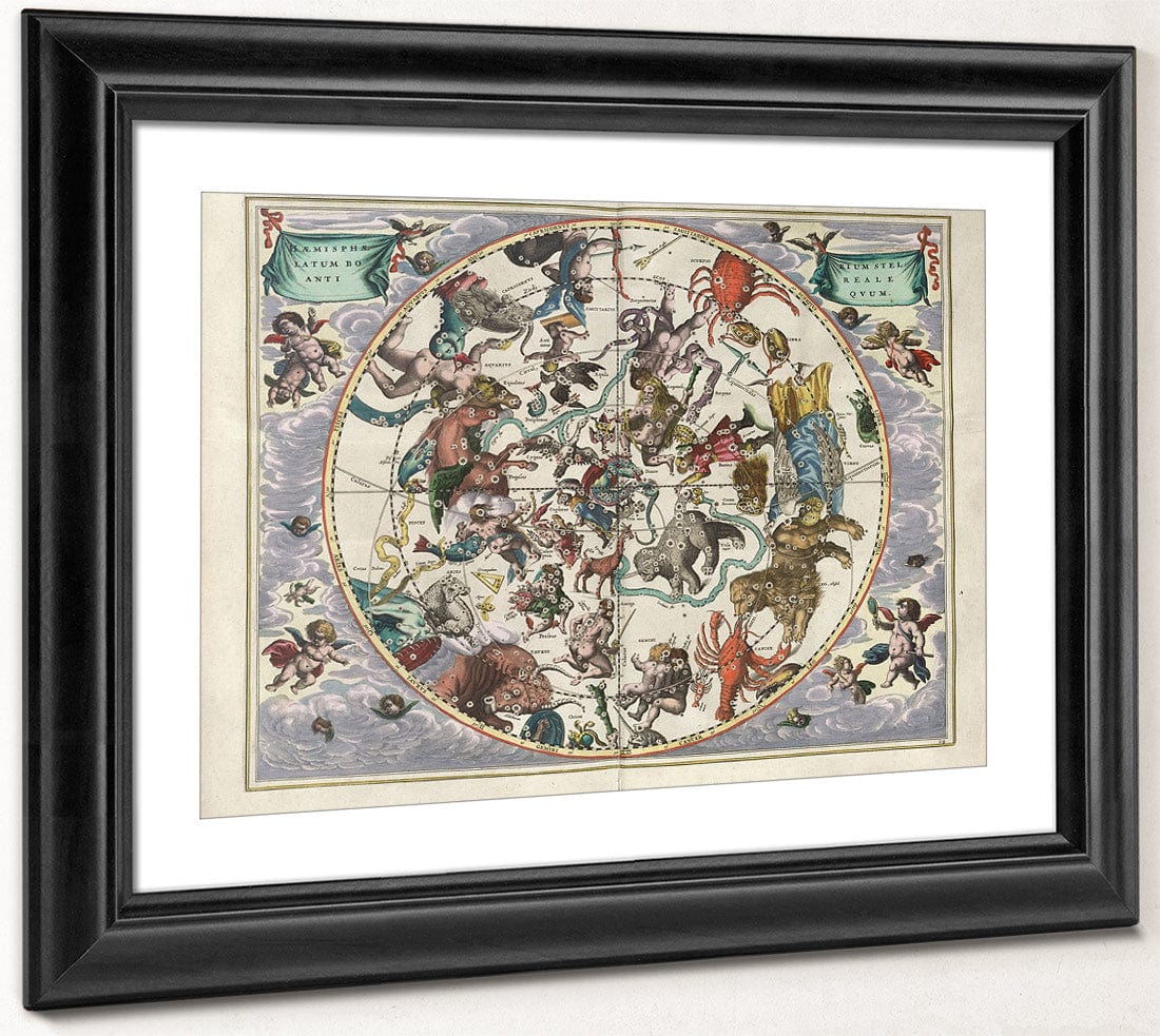 Harmonia Macrocosmica Plate 24 Northern Stellar Hemisphere 1660 By Andreas Cellarius - Image 4
