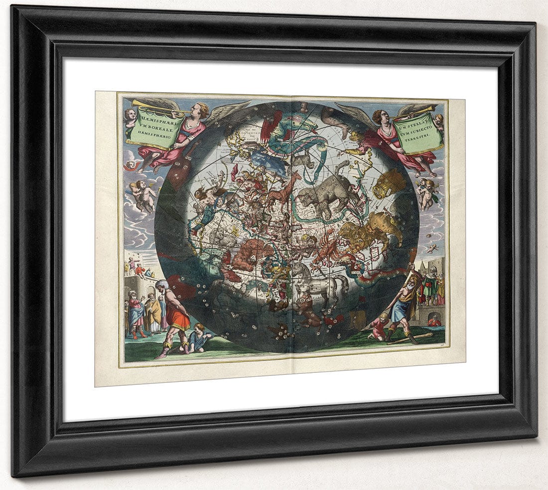 Harmonia Macrocosmica Plate 26 Northern Stellar Hemisphere 1660 By Andreas Cellarius - Image 4
