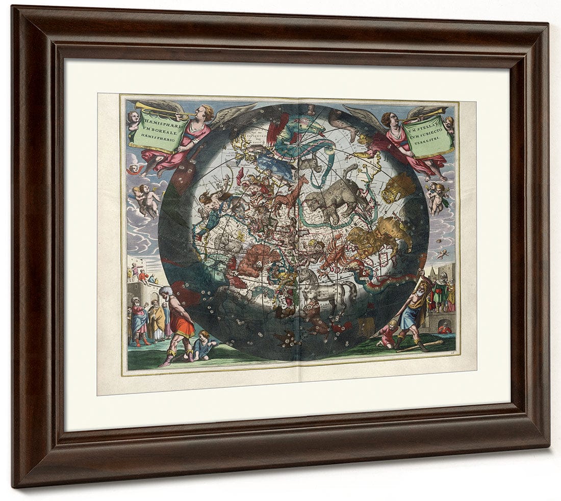 Harmonia Macrocosmica Plate 26 Northern Stellar Hemisphere 1660 By Andreas Cellarius - Image 5