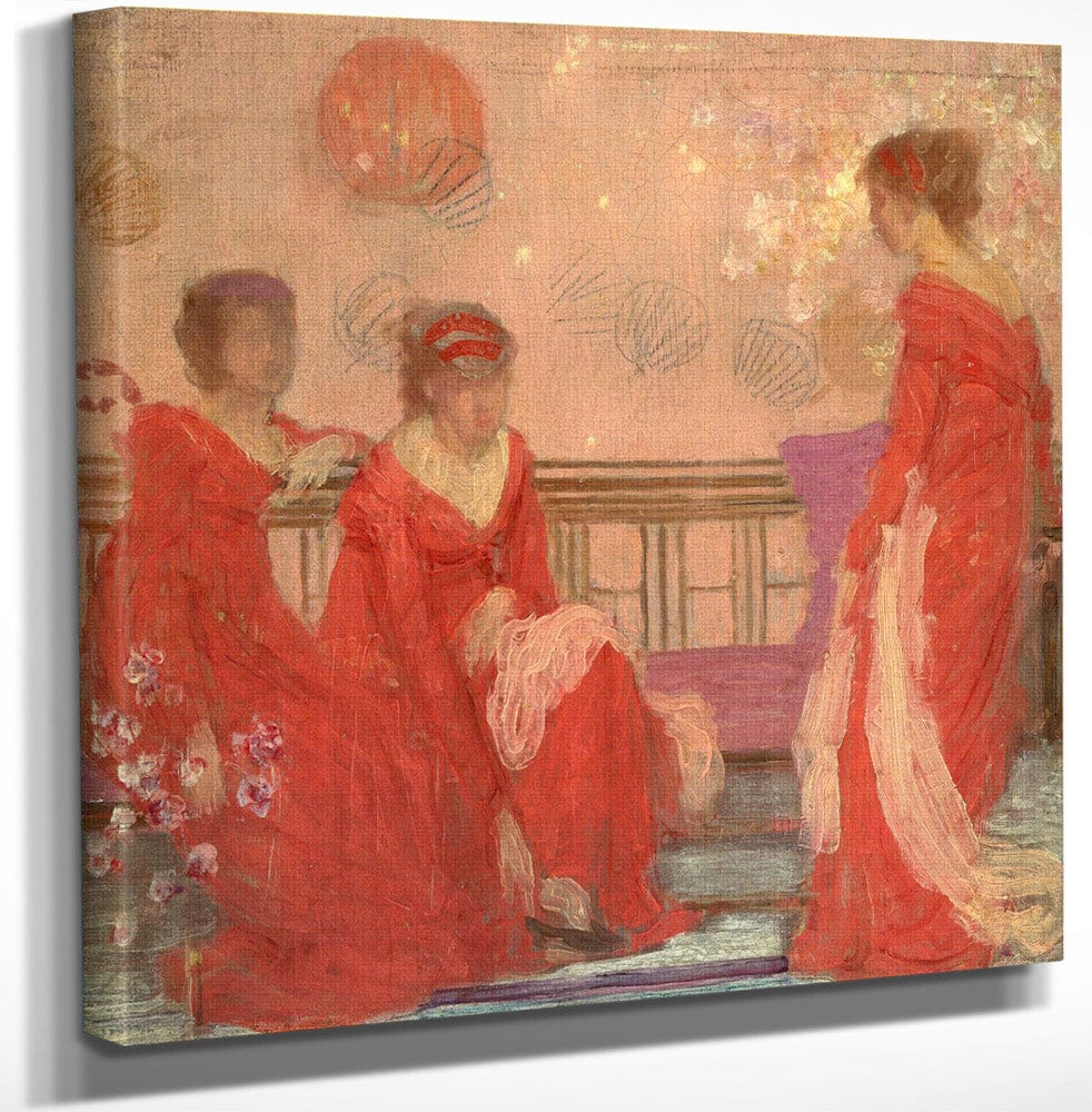 Harmony In Flesh Color And Red By James McNeill Whistler