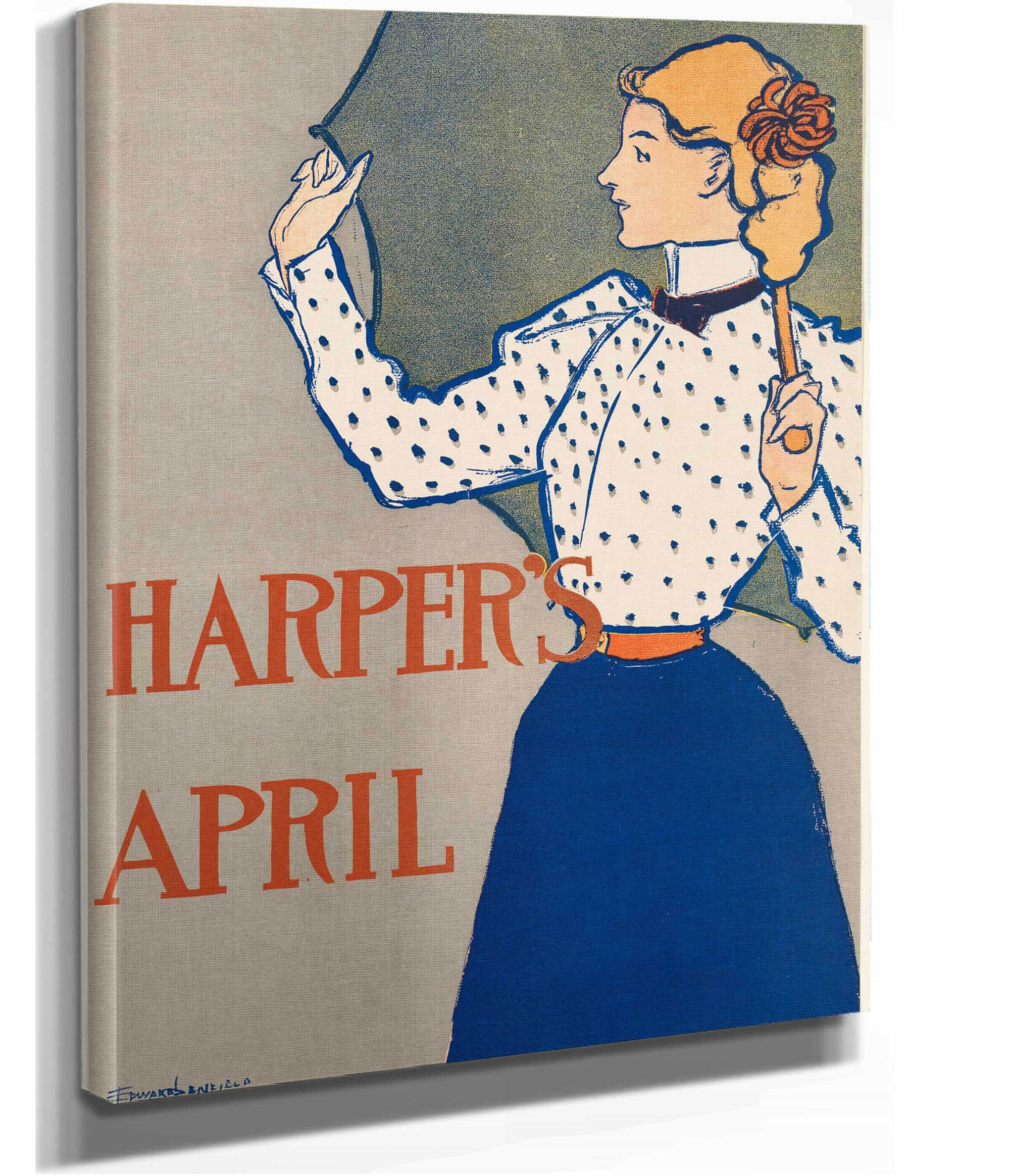 Harpers April  by Edward Penfield - Image 12