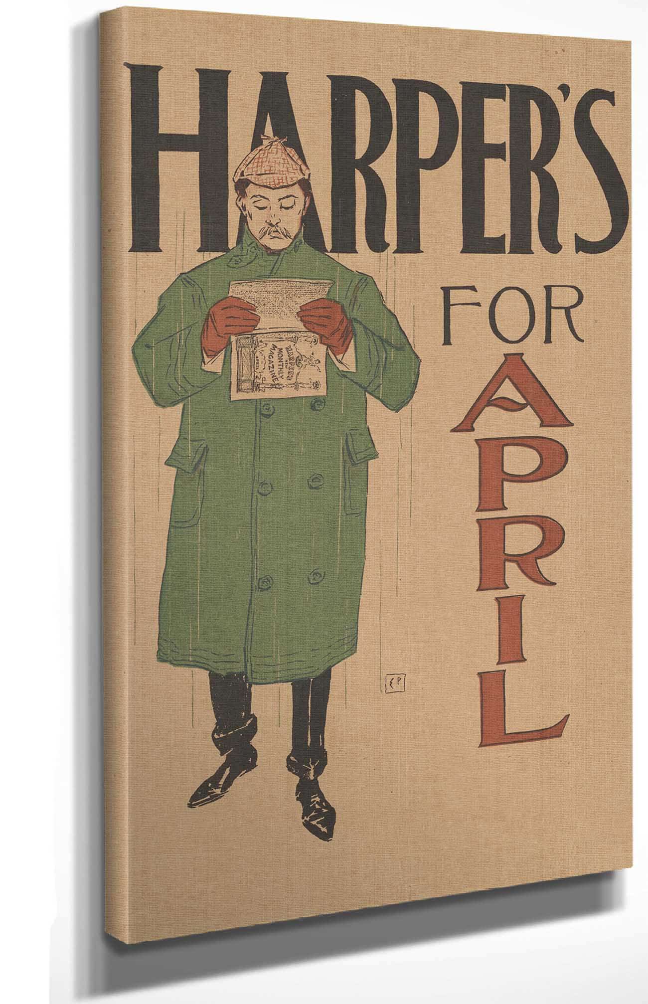 Harpers April  by Edward Penfield - Image 4