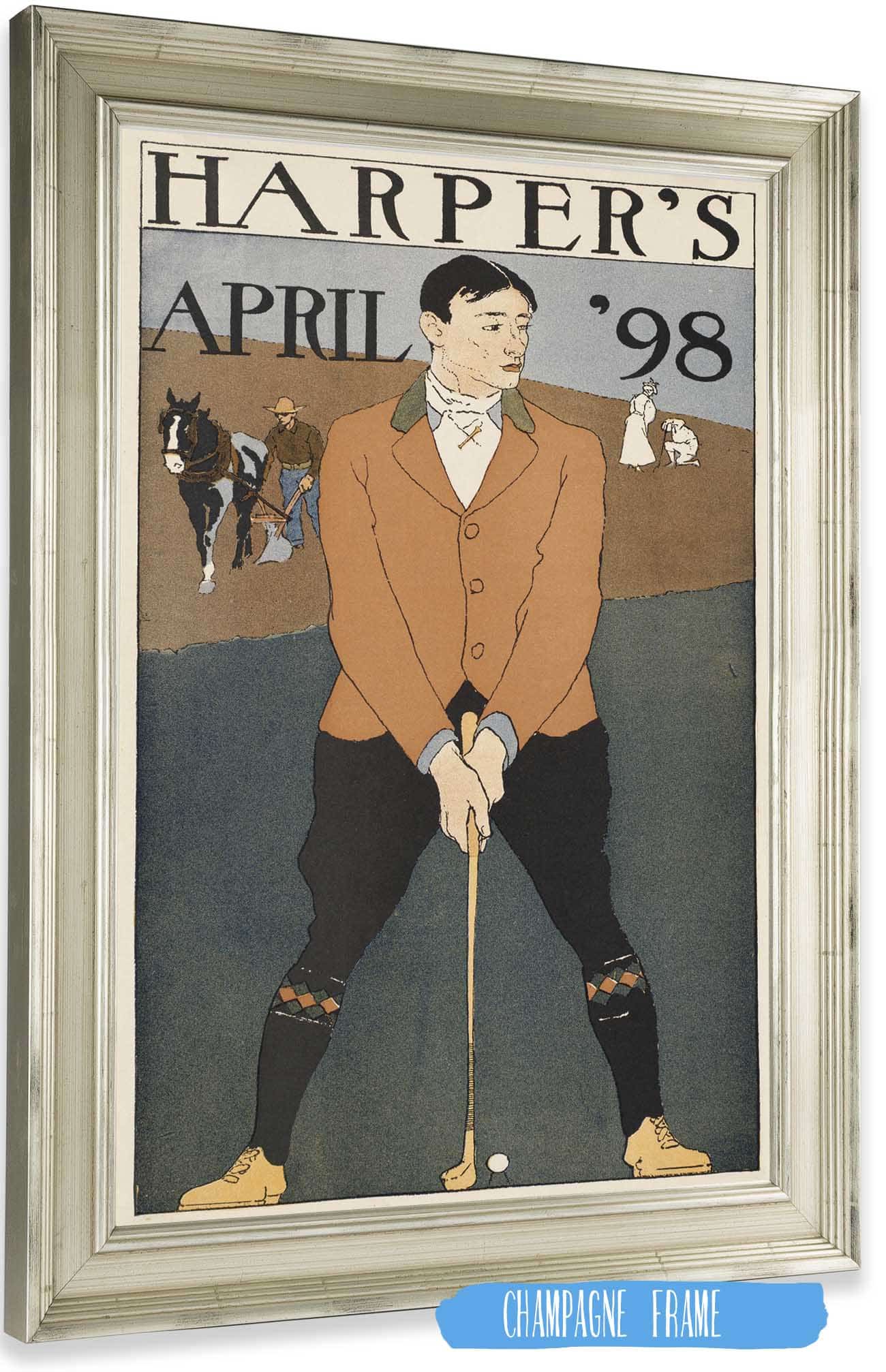 Harpers April  by Edward Penfield - Image 6