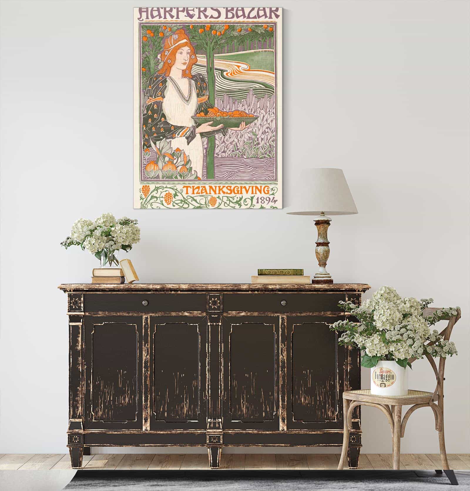 Harpers Bazar Thanksgiving by Louis Rhead - Image 3