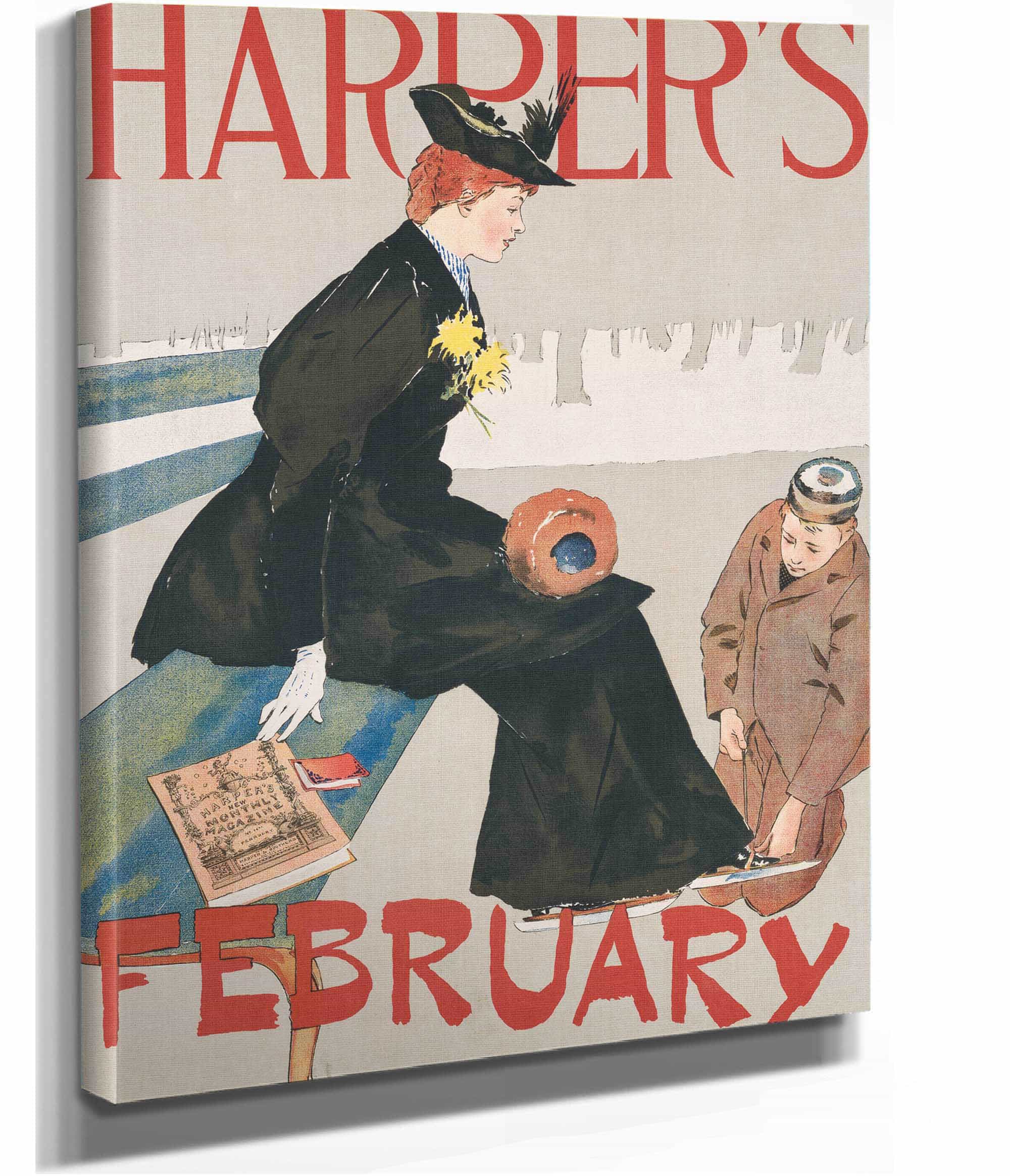 Harpers February  by Edward Penfield - Image 15