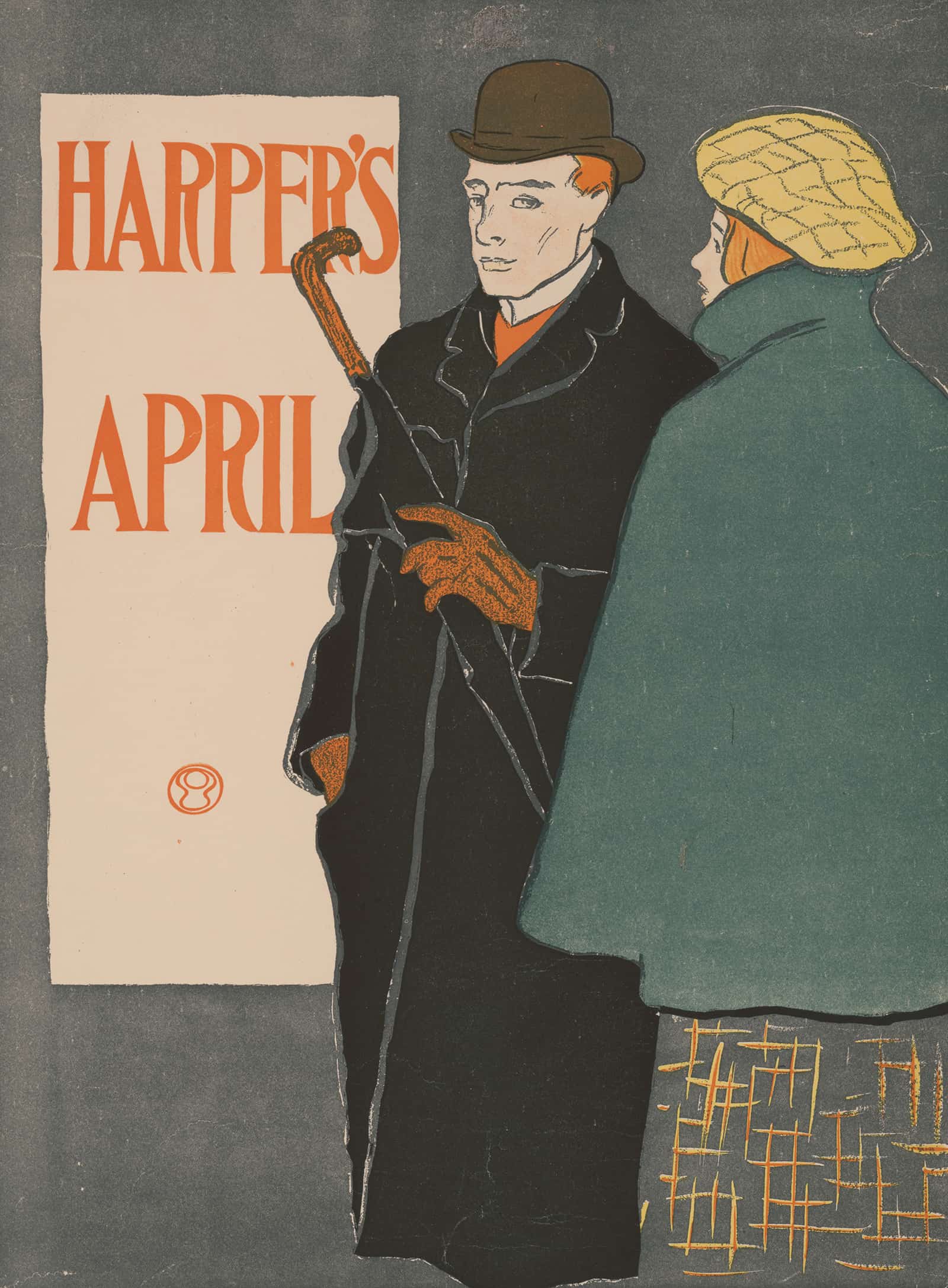 Harpers [For] April by Edward Penfield