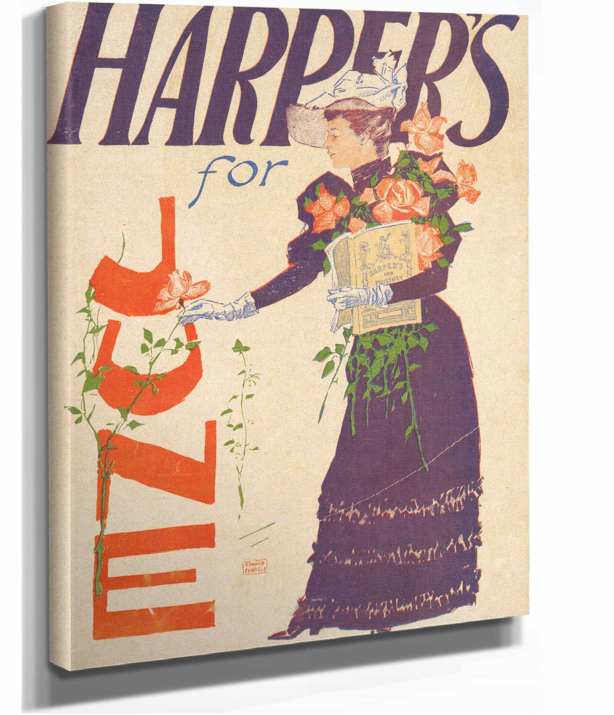 Harpers For June by Edward Penfield - Image 2