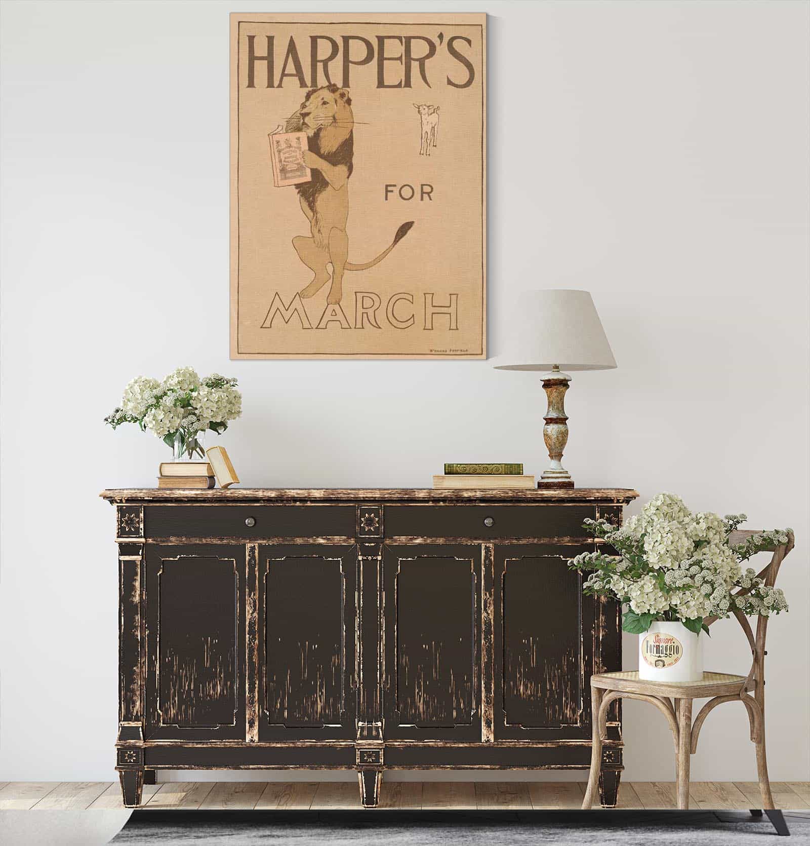 Harpers For March by Edward Penfield - Image 4
