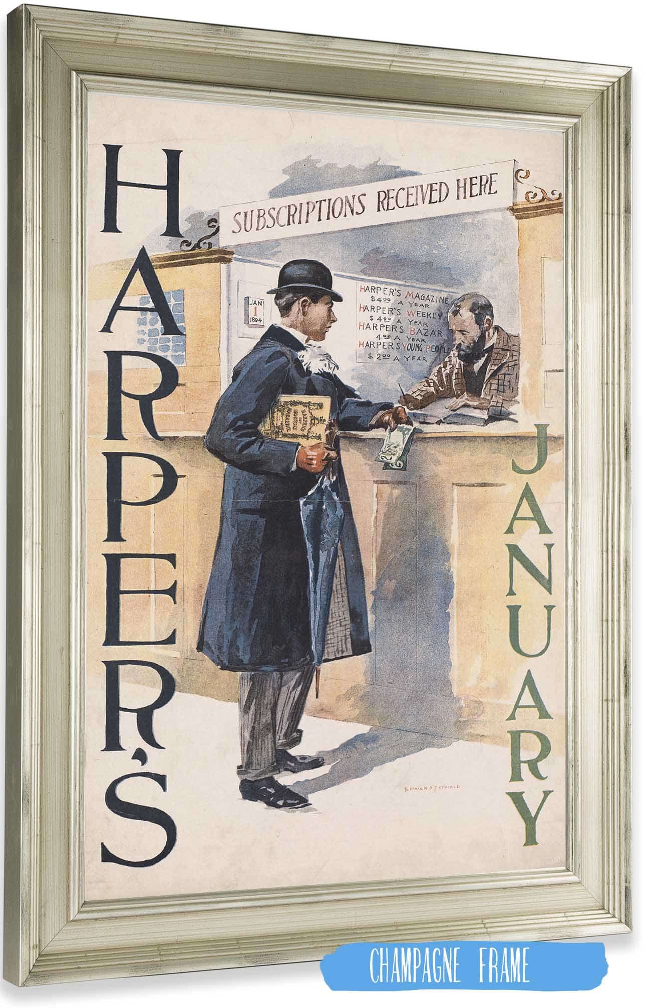Harpers January by Edward Penfield - Image 2